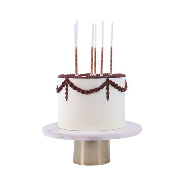 Vela Glitter Rose Gold PME - Pack 16 unidades